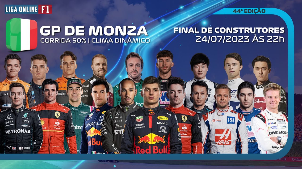 FINAL DE CONSTRUTORES F1 ESPORTS SERIES BRASIL - GP DE MONZA - CORRIDA ...