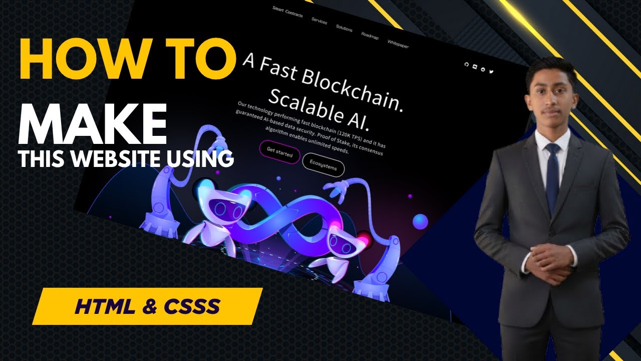 How to make a website using html and css. portfolio website for ...