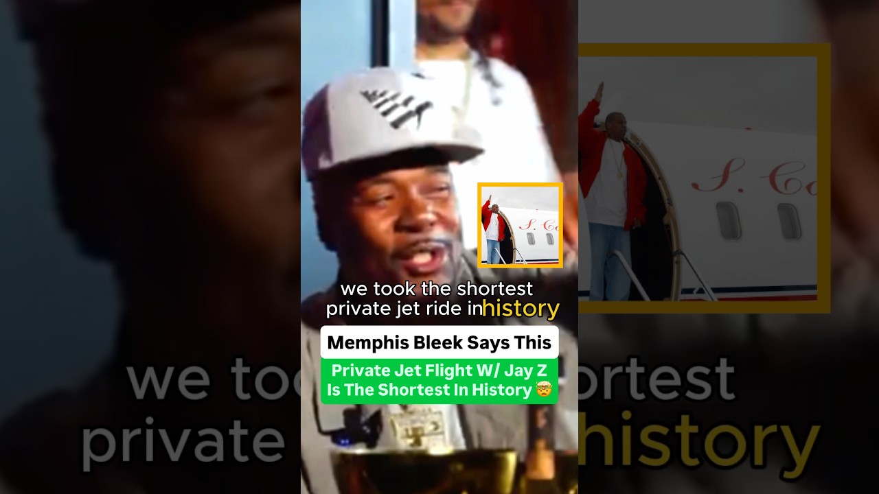 Мемфис Блик утверждает, что этот перелет на частном самолете с Джей-Зи — самый короткий в истории 🤯