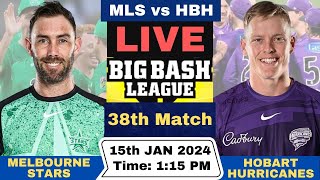 Live Melbourne Stars vs Hobart Hurricanes | MLS vs HBH Live 38th Match T20 Big Bash League 2023-24
