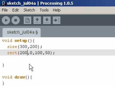 Processing:  Basic Shapes part 3