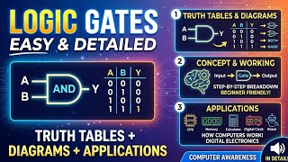 Logic Gates explained with truth tables computer science Online Class