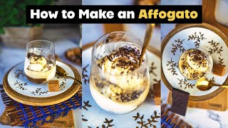 How To Make Affogato - 2 Ingredient Italian Affogato Coffee Ice Cream - Italtian Coffee Dessert