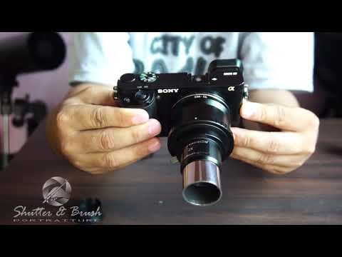 Como conectar CAMERA PARA TELESCÓPIO PRIME E OCULAR PROJECTIONusing Barlow Celestron