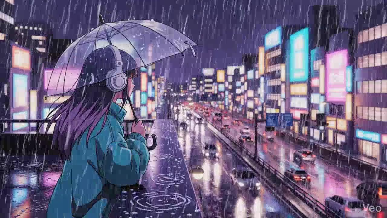 Late Night Study 🌧️ Rainy Japanese City Lofi