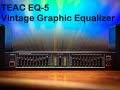 Teac eq5 vintage graphic equalizer teac speakers