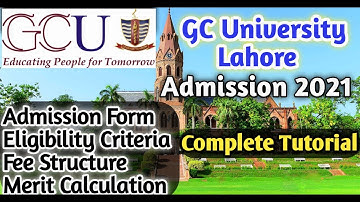 GC University Lahore Admission 2021|| GCU|| Complete Tutorial #GCULahore
