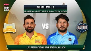 Live | Peshawar vs Abbottabad | Match 61 | National T20 2023-24 | PCB