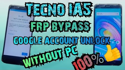 Tecno IA5 frp bypass | google account remove | without pc | easy way | 100%OK @salamtechmalayalam