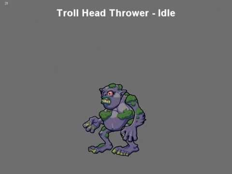 Trolls vs Vikings - Troll Head Thrower Animations