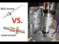 Beefing up my DIY CNC - Leadscrew VS. Ballscrew - Learned whole lot about Aluminum milling