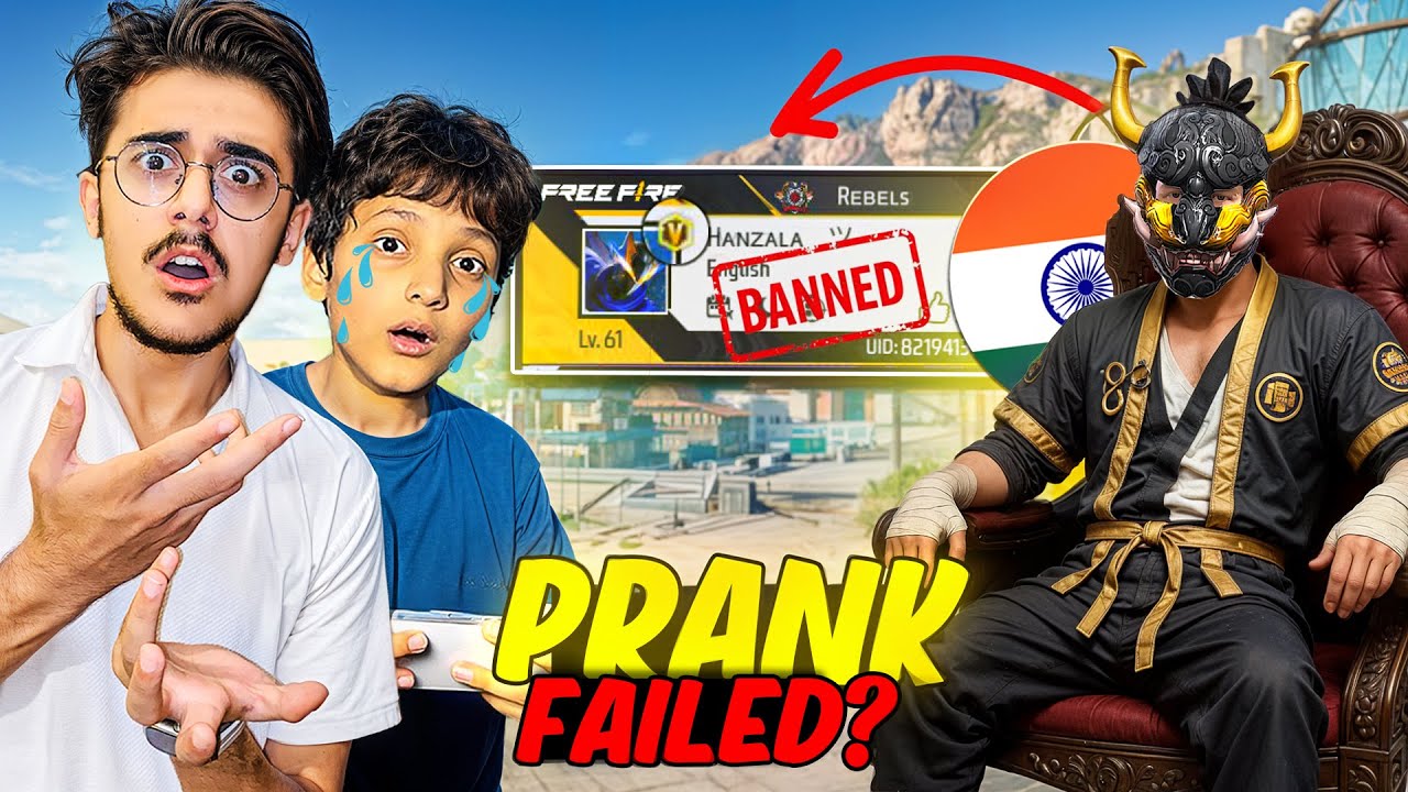 I Pranked Indian YouTuber but Almost Got Hanzala's V Badge ID Banned! 😱 FT. Ahmed Gaming Era