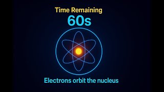 “60‑Second Atom Timer ⏱️ | Electrons Orbiting the Nucleus | Science‑Themed Countdown”