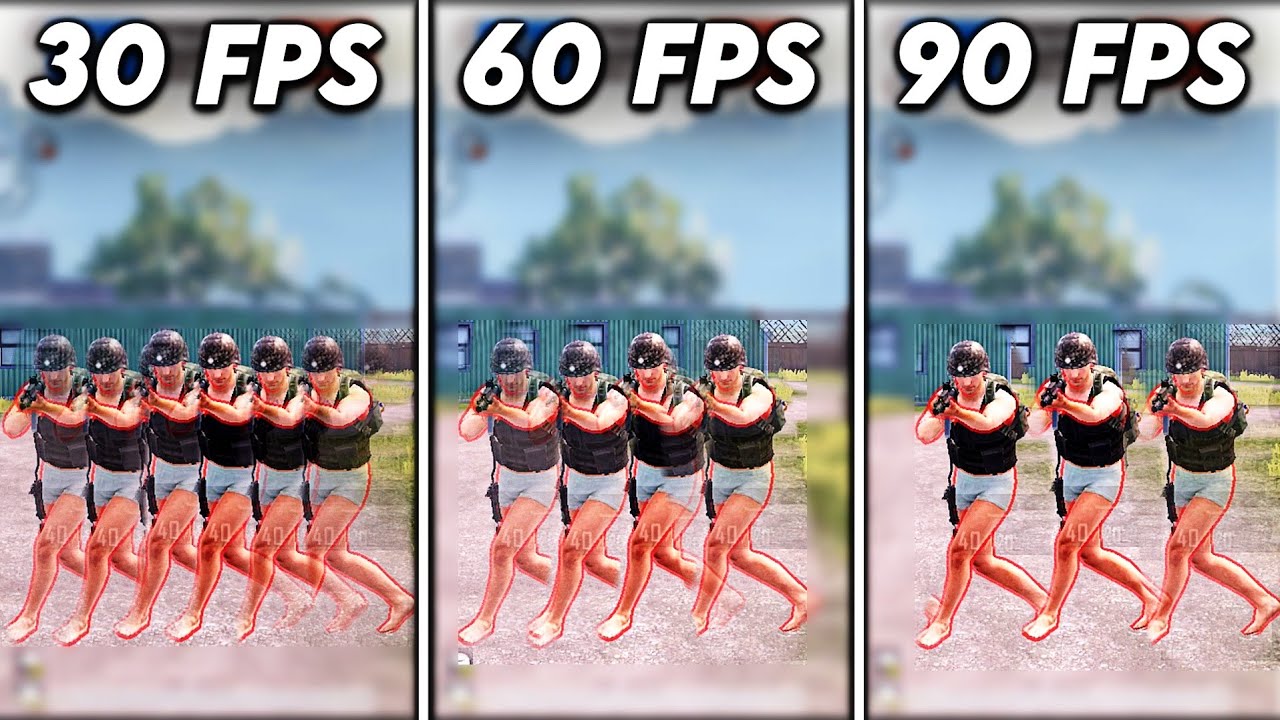 90 Fps Vs 60 Fps Vs 30 Fps Does Fps Matter Fps Comparison For Bgmi Pubg 