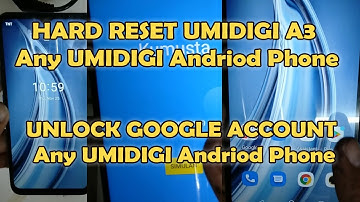 HARD RESET UMIDIGI A3 and Bypass Screen Lock