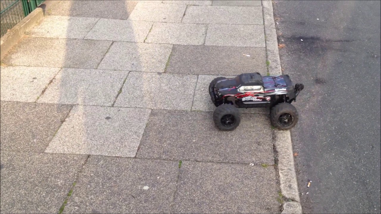 HPI Savage Flux Hp Brushless Tork Blur 4S Lipo RC-Monster-Action