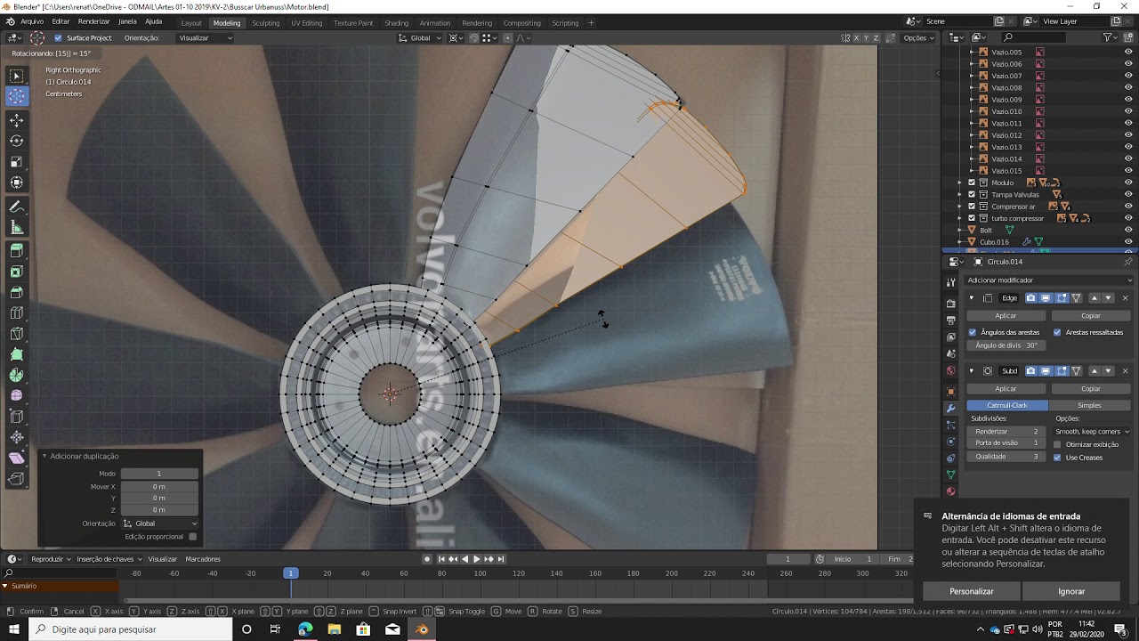 Blender 2.81 | Modeling | Engine | Radiator fan | - YouTube