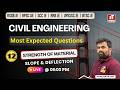 12.STRENGTH OF MATERIAL | Most Expected Questions | RSSB JE | RPSC AE | SCC JE | RRB JE II ZONETECH
