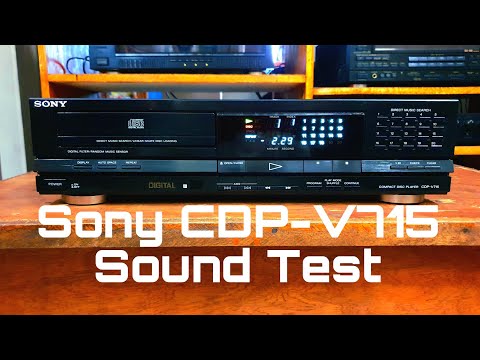 Sony Compact Disc Player CDP-V715 Sound Test - YouTube