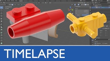 Blender mesh modelling of Animated LEGO build 6835