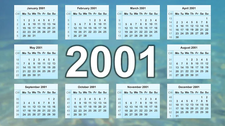 2001 Calendar