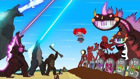 Godzilla Vs Evolution of Shin poppy Playtime  pianosaurus Catnap : Size Comparison Funny Godzilla