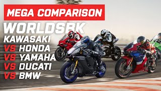 WorldSBK  Comparison |  Honda CBR1000RR-R v ZX-10R v R1M v Panigale V4S v S1000RR  | Visordown.com