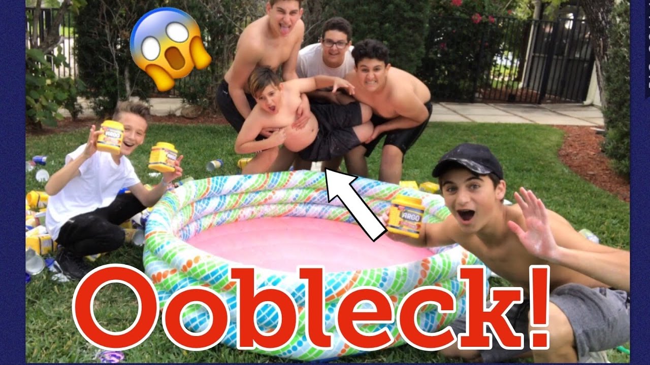 DIY OOBLECK POOL! YouTube
