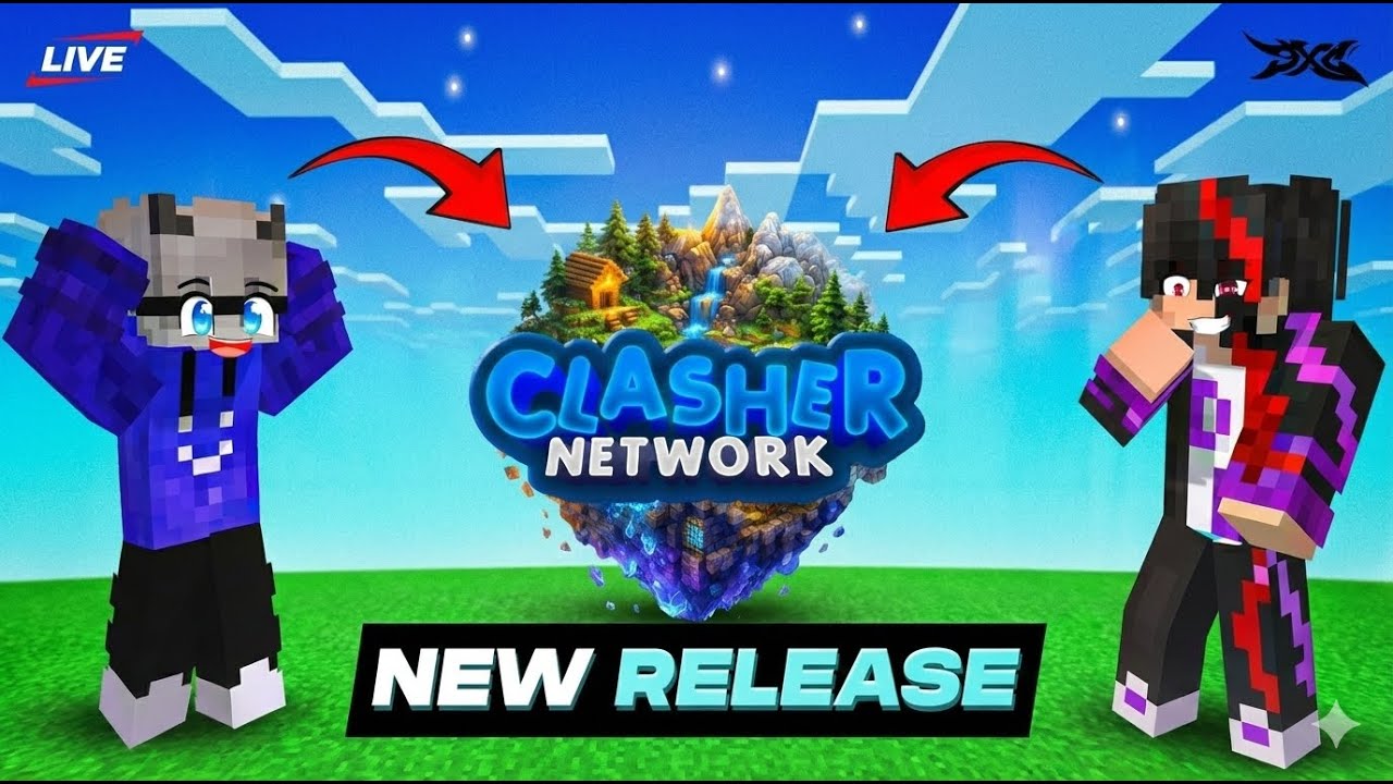 ClasherNetwork Official Launch | Minecraft SMP LIVE | Public Smp 24/7 ...
