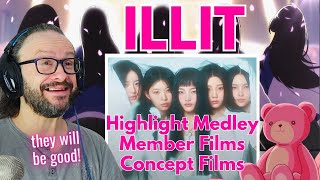 ILLIT (아일릿) ‘SUPER REAL ME’ highlight medley +members  + concept  film reaction