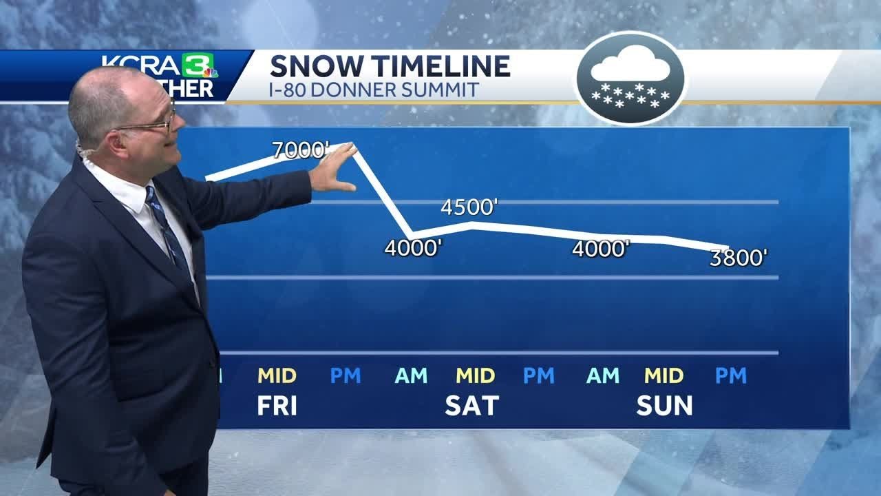 NorCal Storm: A timeline for Sierra snowfall and rain this weekend ...