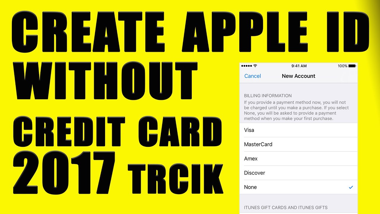 How To Create An Apple Id For FREE Without Credit Card 2017 PC Or MAC how-to-create-an-apple-id-for-free-without-credit-card-2017-pc-or-mac
