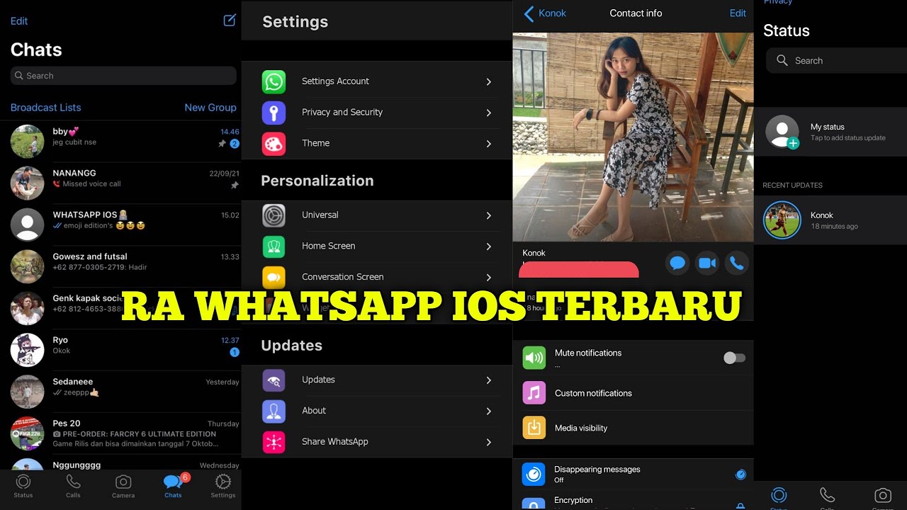 RA WHATSAPP IOS UPDATE TANPA HAPUS WHATSAPP UTAMA