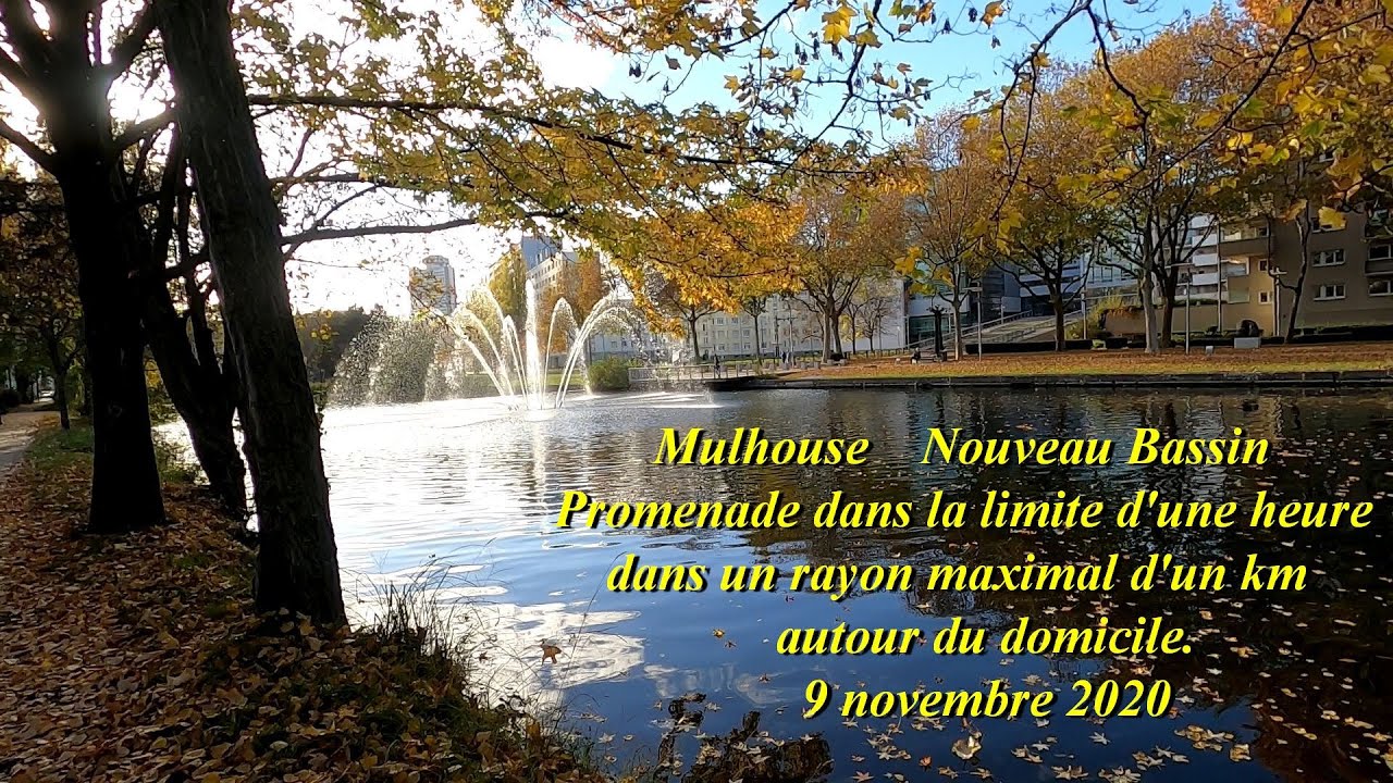 Mulhouse, 1 heure à pied en accéléré 5X.