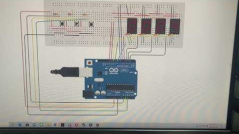 Arduino 控制四位數七段顯示器實習