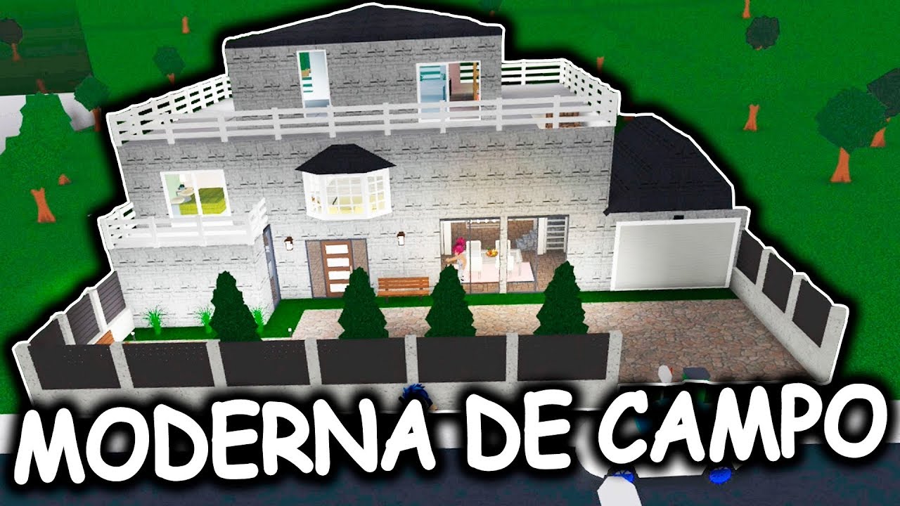 Casita Moderna De Campo Bloxburg Roblox - youtube roblox bloxburg mansion how to get free robux