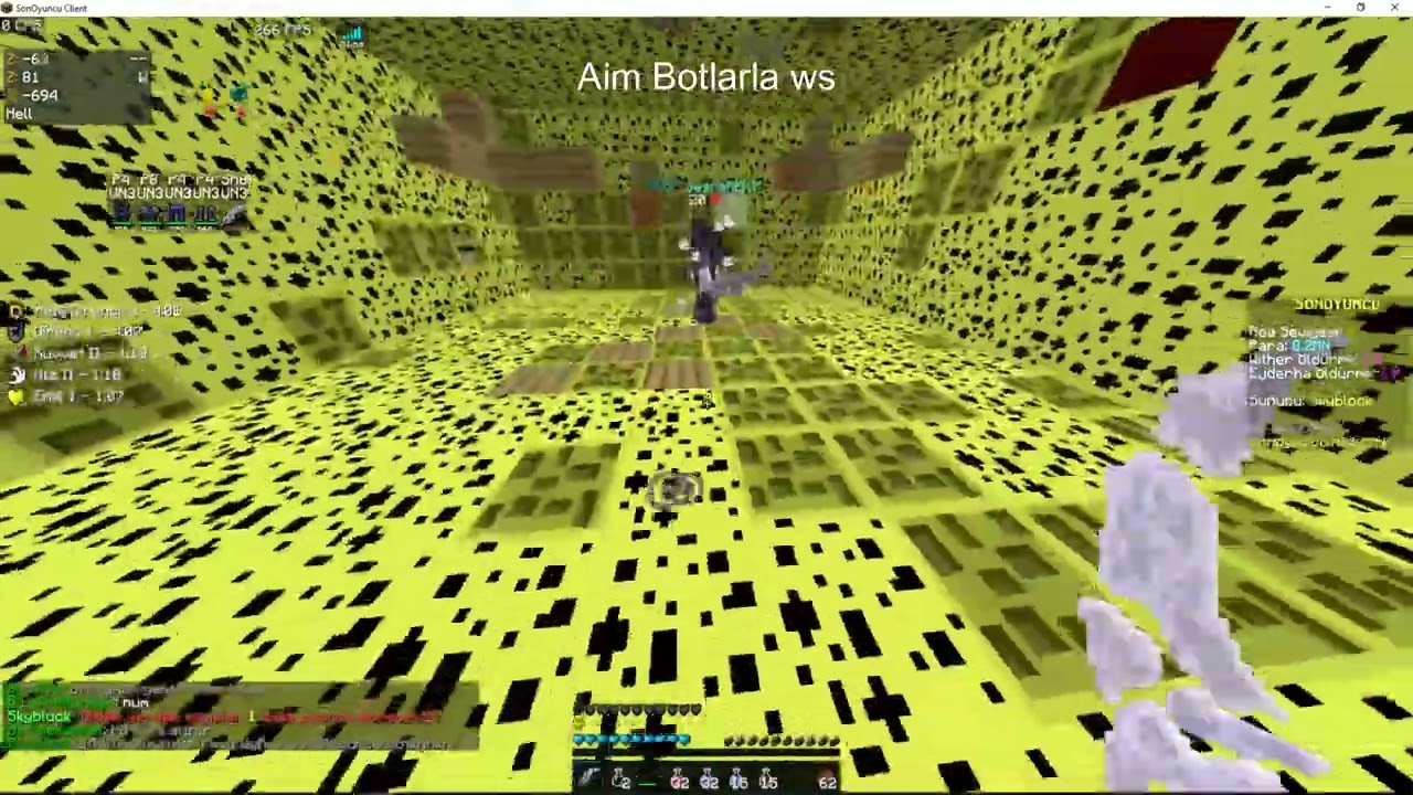 Sonoyuncu Skyblock Nether PvP ELDE KALANLAR CANIM BİTİYORUZ