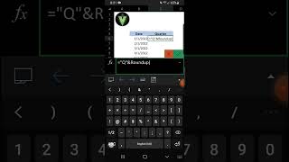 Convert Date to Quarter and Year in Excel | Excel Mobile Use shorts