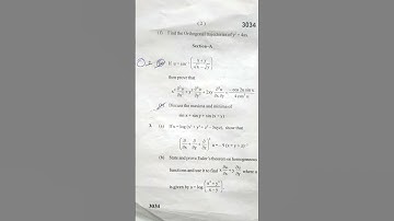 Mathematics-III 2024/25 Previous Year Question Paper | BSC-MATH-203-G | BTech CSE 3rd Semester MDU