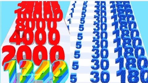 10 Minutes Satisfying And Relaxing Math Games - Number Rush 2048 Vs New Number Run