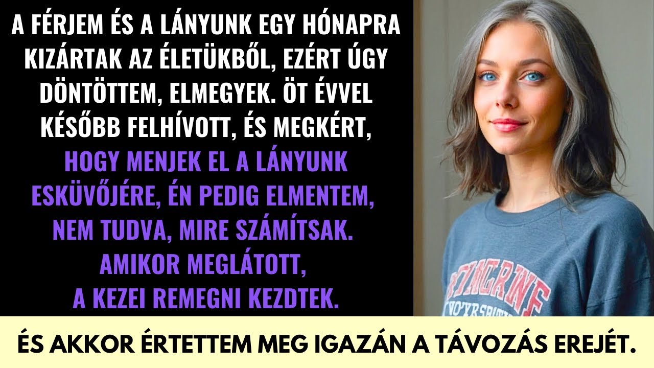 A Férjem és a Lányom Kitöröltek—5 Év Múlva Beléptem a Fényűző Esküvőjére, és Ő Megrendült