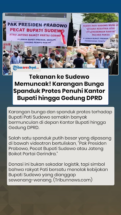 TEKANAN KE SUDEWO MEMUNCAK! Karangan Bunga & Spanduk Protes Penuhi Kantor Bupati hingga Gedung DPRD