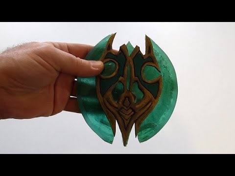 Make a miniature glass shield from skyrim hobbies carraie