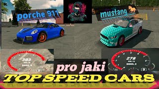 Porche 911 vs Mustang GT top speed in car parking #trending #carparkingmultiplayer #gameplay screenshot 5