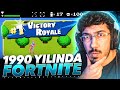 1990 YILINDA FORTNITE OYNAMAK !! YASAKLANAN GÖRÜNTÜLERİ BULDUK !! ( Fortnite Battle Royale )