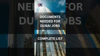 Documents Needed for Dubai Jobs - Complete List #shorts #shortsfeed #youtubeshorts