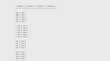 Demo: Markdown lists to tables in Sublime Text