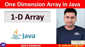 One Dimension Array in java (1D)