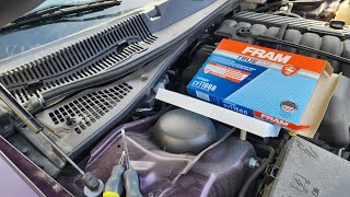 2011-2020 Dodge Challenger cabin air filter replacement