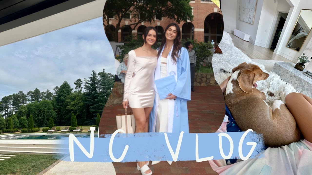 come home with me to north carolina! | charlotte, raleigh, and UNC graduation 🎓